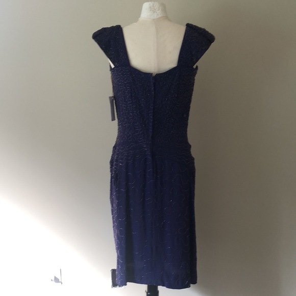 Vintage 1940s Deep Purple Wiggle Dress - Picture 5 of 6